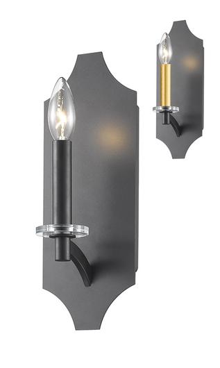 Zander 1 Light Wall Sconce in Bronze Finish by Z-Lite
