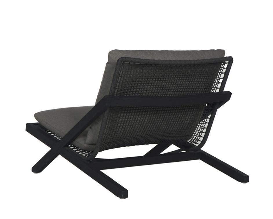 BARI LOUNGE CHAIR - CHARCOAL - GRACEBAY GREY by Sunpan