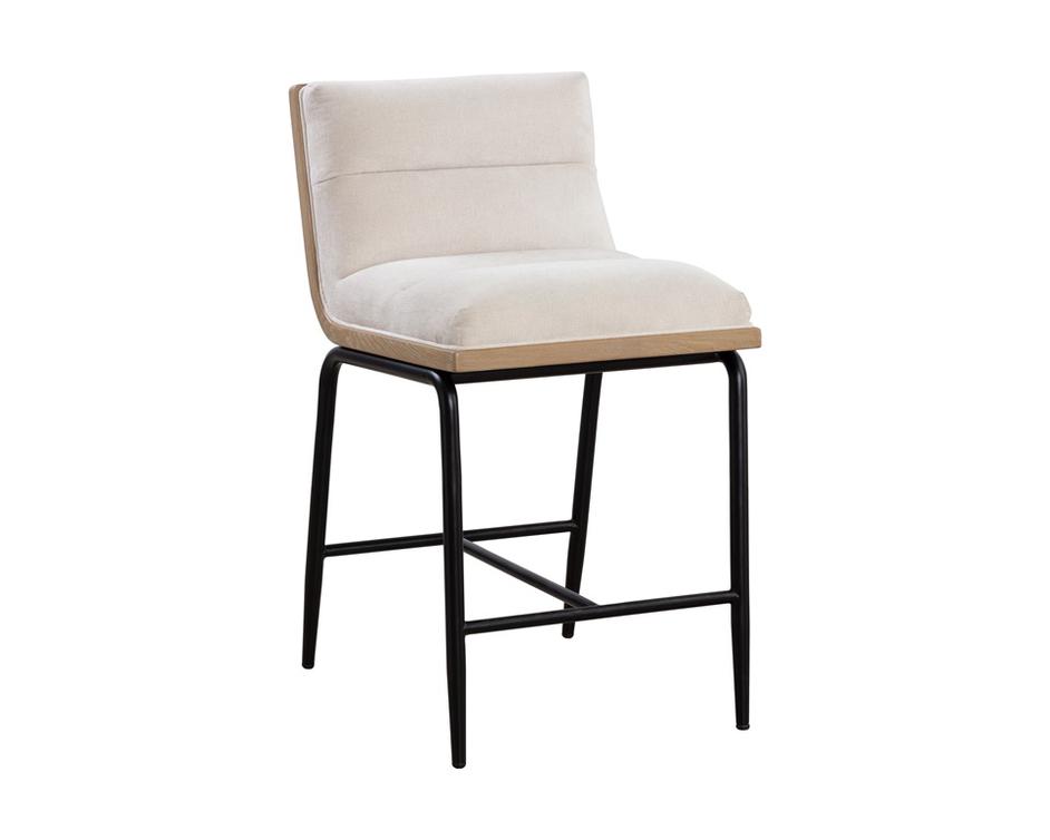 ABILENE COUNTER STOOL - POLO CLUB MUSLIN by Sunpan