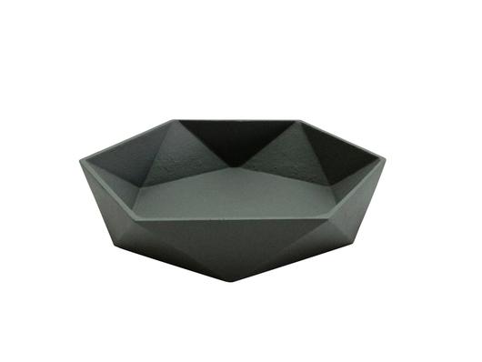 Aluminum Bowl Large Grey Finish by BIDK Home