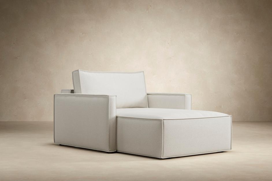 NEWILLA LOUNGER CHAIR W/SLIM ARM RESTS, 39"X61" by INNOVATION USA