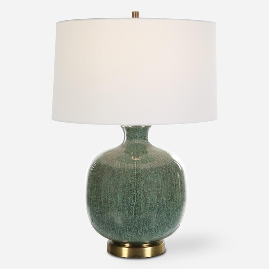 Nataly Aged Green Table Lamp by Uttermost