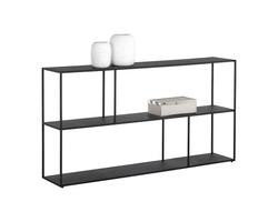 Eiffel Low Bookcase - Large - Black by Sunpan