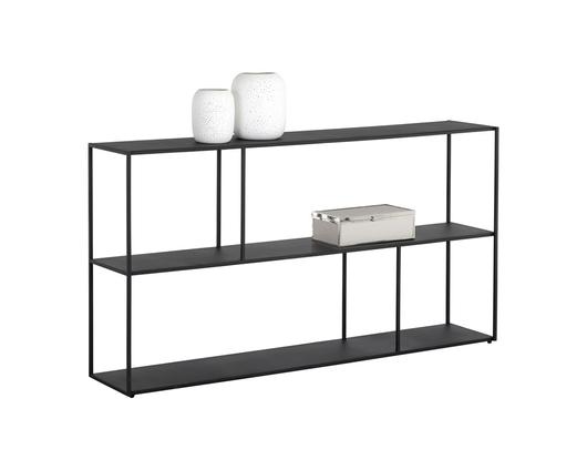 Eiffel Low Bookcase - Large - Black by Sunpan