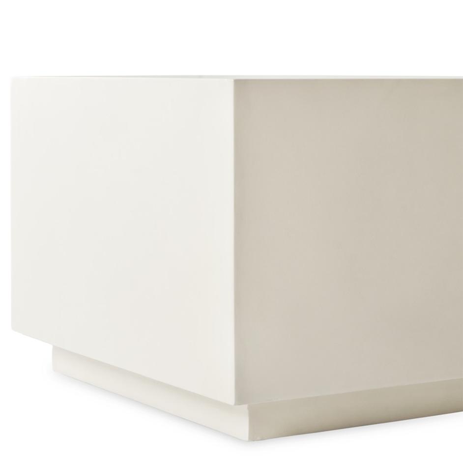 Parish Concrete Cube In White Concrete by FOUR HANDS