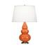 Pumpkin Small Triple Gourd Accent Lamp by Robert Abbey