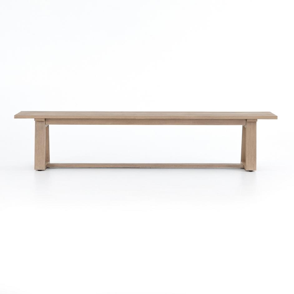 Atherton Outdoor Dining Bench in Brown by FOUR HANDS