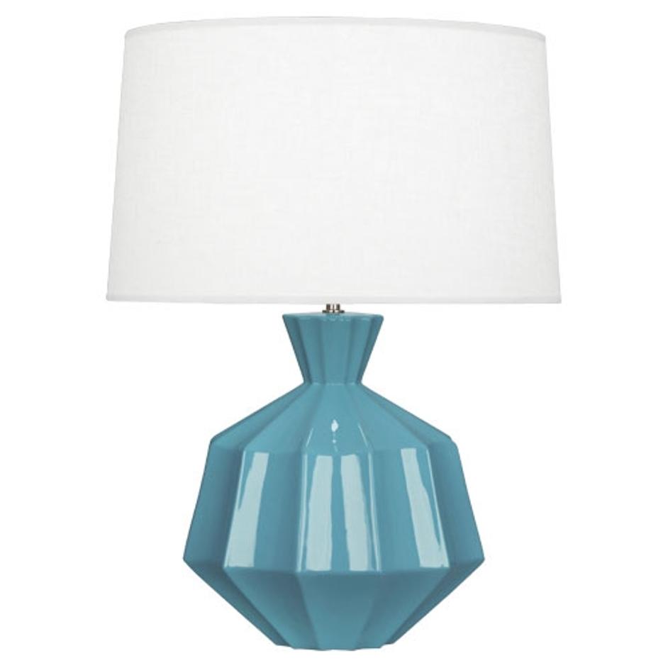 Steel Blue Orion Table Lamp by Robert Abbey