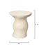 Sculpt Fiber Glass Side Indoor/Outdoor Table, Cream by Jamie Young