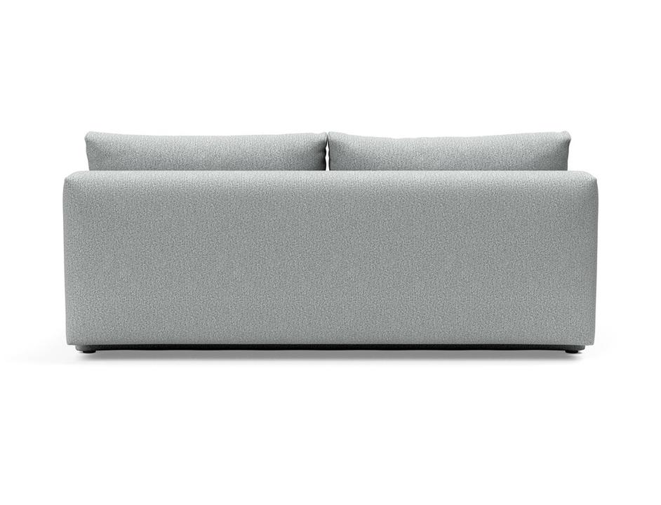 OSVALD FULL SOFABED in MELANGE GREY FABRIC WITH Black steel LEGS 538 by INNOVATION USA