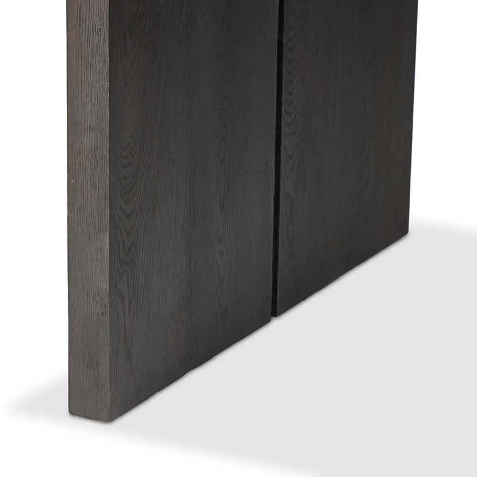 Warby Desk in Worn Black Veneer by FOUR HANDS