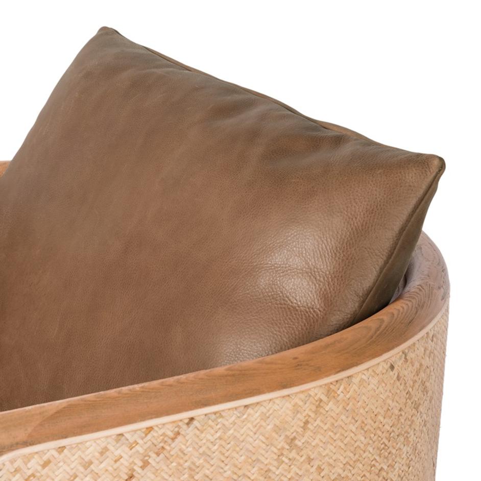 Newbury Swivel Chair In Palermo Cognac by FOUR HANDS