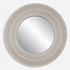 Sailor's Knot White Small Round Mirror by Uttermost