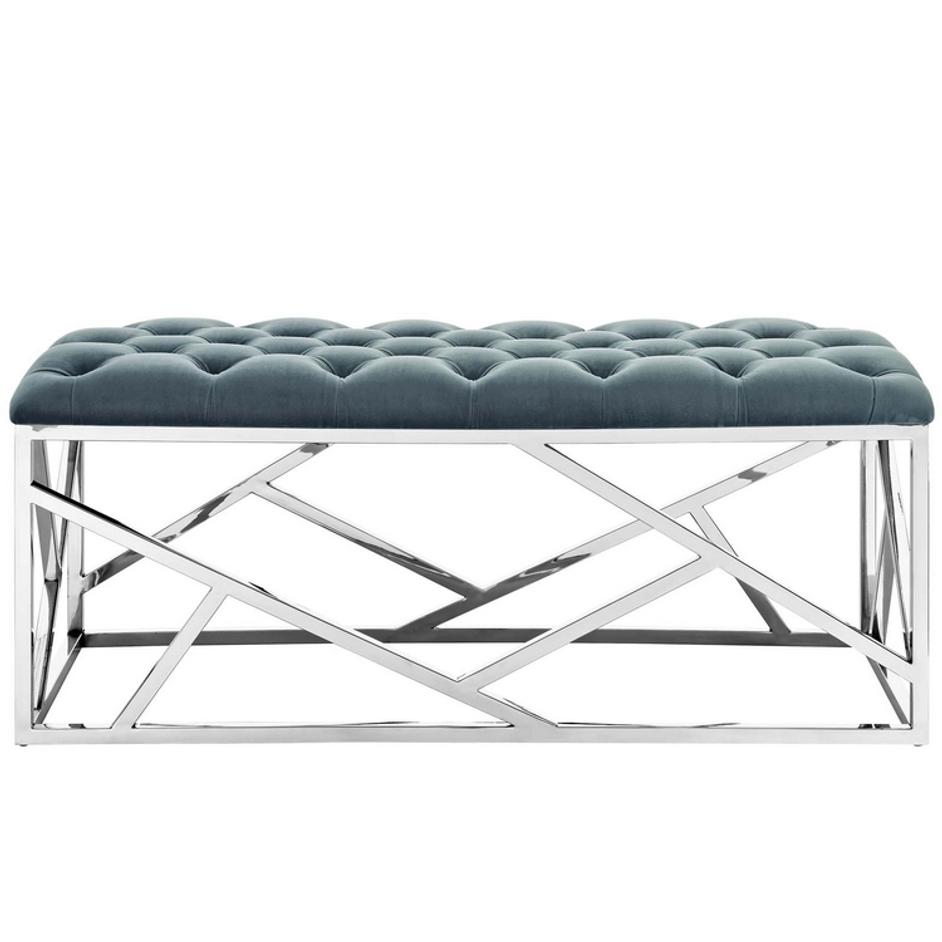 Santoli Bench In Sea Blue by Modway Furniture