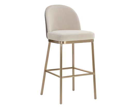 LAVANIA BARSTOOL - MEG TAUPE / PORCINI TAUPE by Sunpan