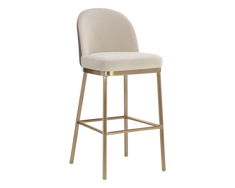 LAVANIA BARSTOOL - MEG TAUPE / PORCINI TAUPE by Sunpan