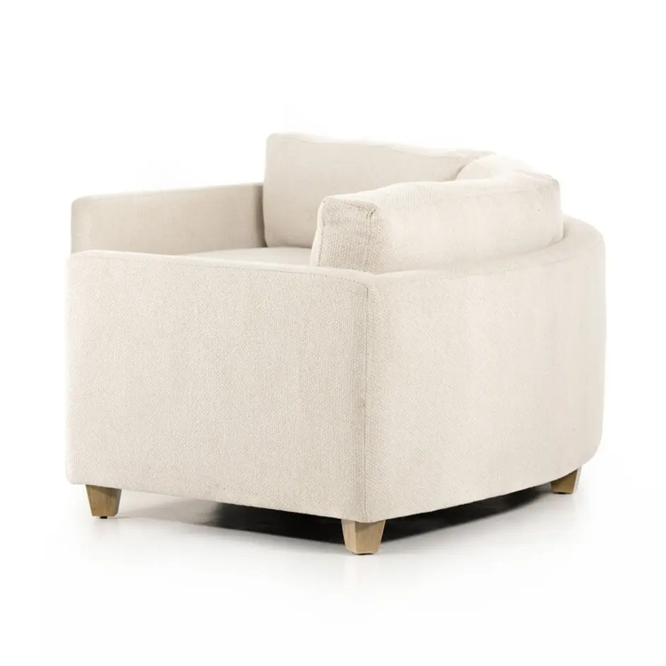 Heidi Sofa-130" In Tacoma Ivory And Distressed Natural by Four Hands
