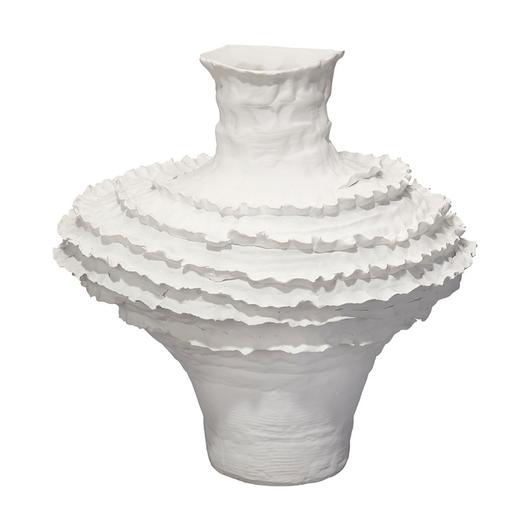 Ruffle Ceramic Decorative Vase by Jamie Young