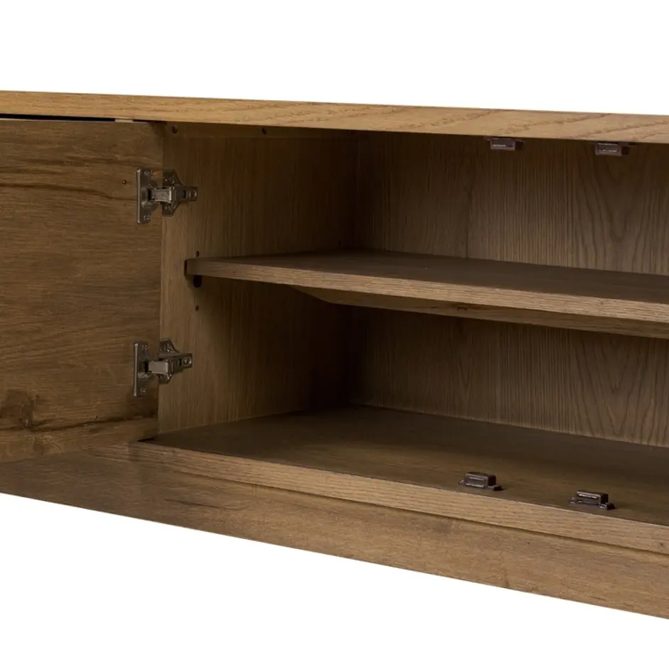 Bergstrom Media Console - Warm Natural Oak Veneer by Four Hands