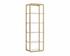 AMBRETTA BOOKCASE - SMALL - GOLD / CLEAR by Sunpan