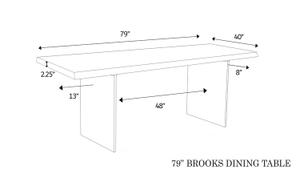 Brooks Dining Table by Urbia Imports