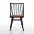 Lewis Windsor Chair W Cushion In Black Oak by FOUR HANDS