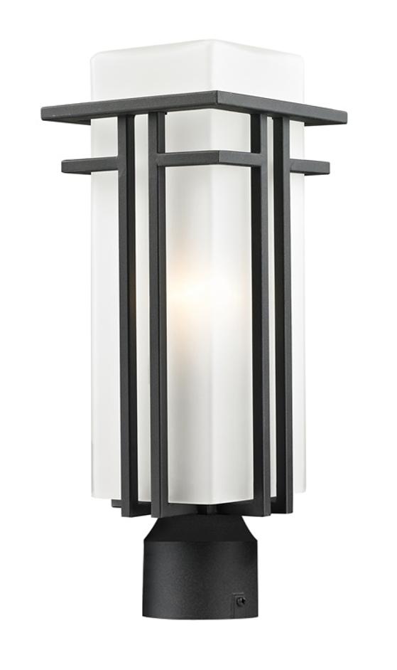 Abbey Outdoor Post Light in Black Finish by Z-Lite