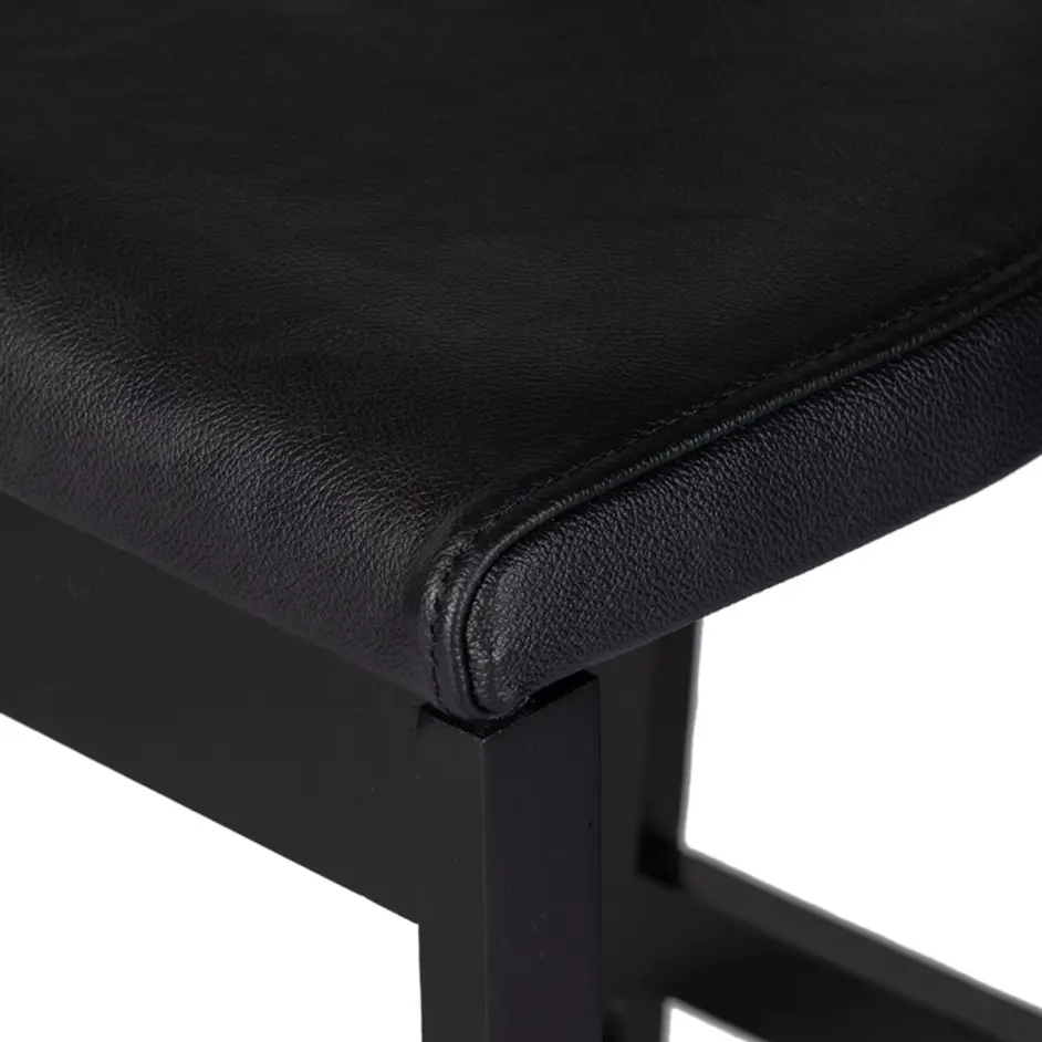 Tex Stool In Black Rosa Morada by FOUR HANDS