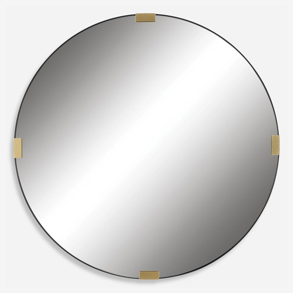 Clip Modern Round Mirror by Uttermost