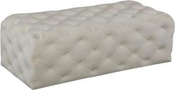 Debbie Ottoman/Bench In Cream Velvet by Meridian Furniture
