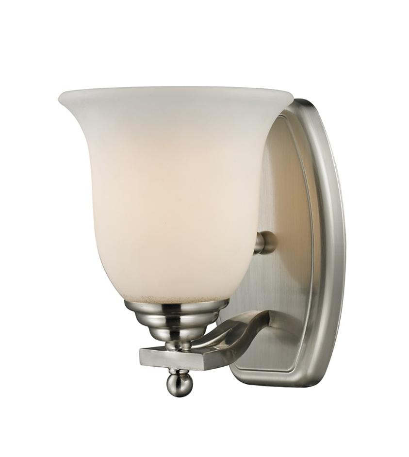 Lagoon 1 Light Vanity in Brushed Nickel Finish by Z-Lite
