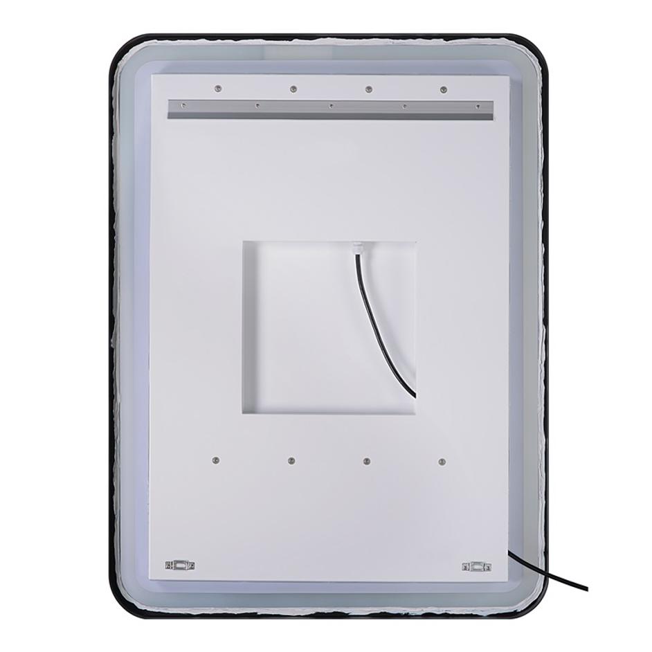 Crofton Lighted Nickel Vanity Mirror by Uttermost