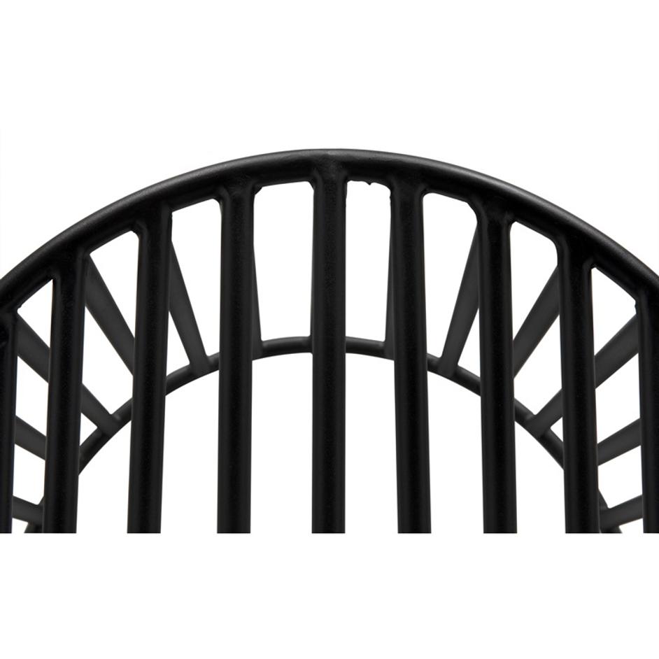 Ellsworths Industrial Steel Chair in Matte Black by Noir Furniture