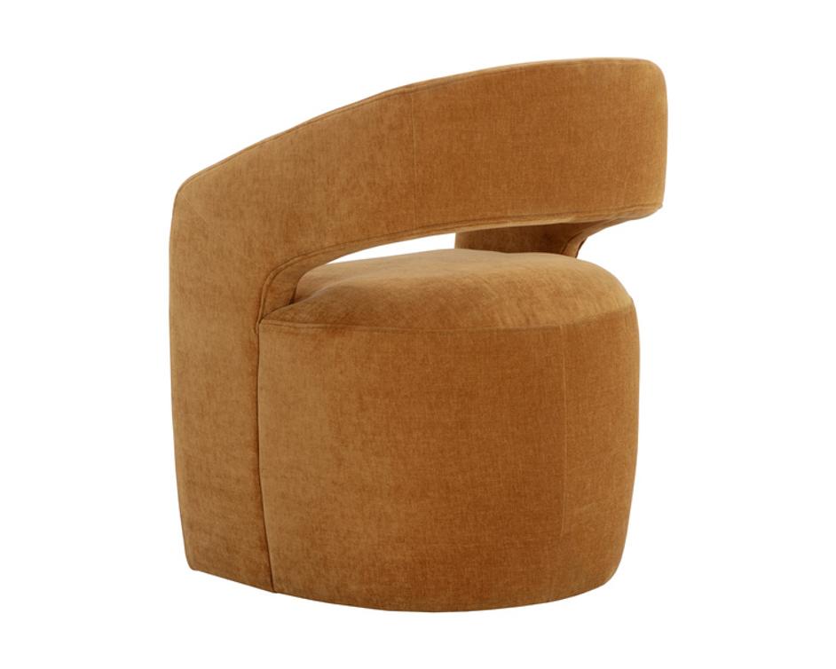 LLORET WHEELED DINING ARMCHAIR - DANNY AMBER by Sunpan