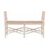 Cream Palm Bench by Furniture Classics