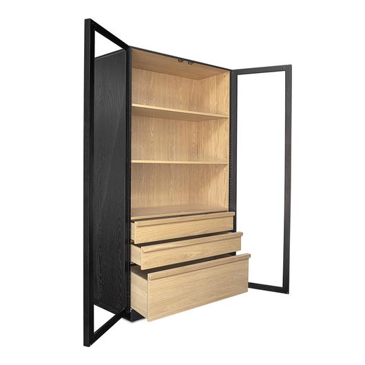 Charlotte Tall Cabinet Black by Moes Home