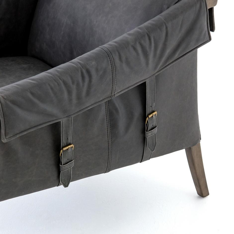 Bauer Leather Chair by FOUR HANDS