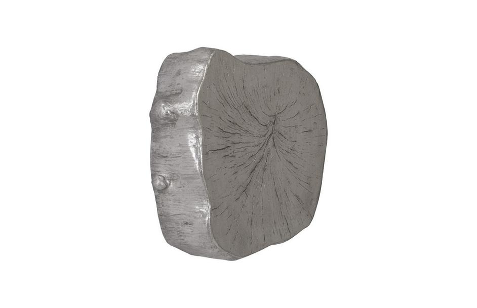 Log Wall Slice, Silver Leaf by PHILLIPS COLLECTION
