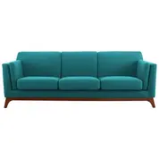 Petition Upholstered Fabric Sofa In Teal by Modway Furniture
