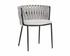 Sarai Dining Armchair - Belfast Heather Grey by Sunpan