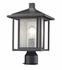 Aspen 1 Light Outdoor in Black Finish by Z-Lite