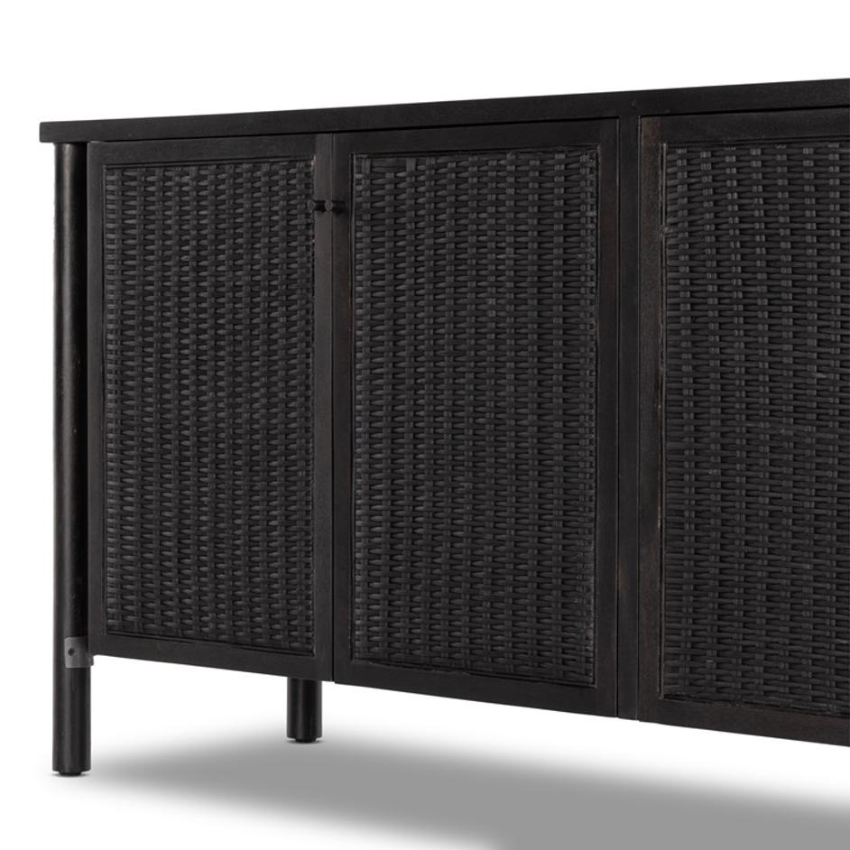 Veta Sideboard In Black Cane by FOUR HANDS