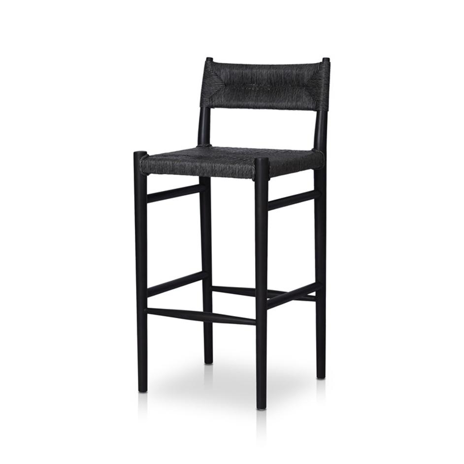Lomas Bar + Counter Outdoor Stool - Vintage Coal by Four Hands