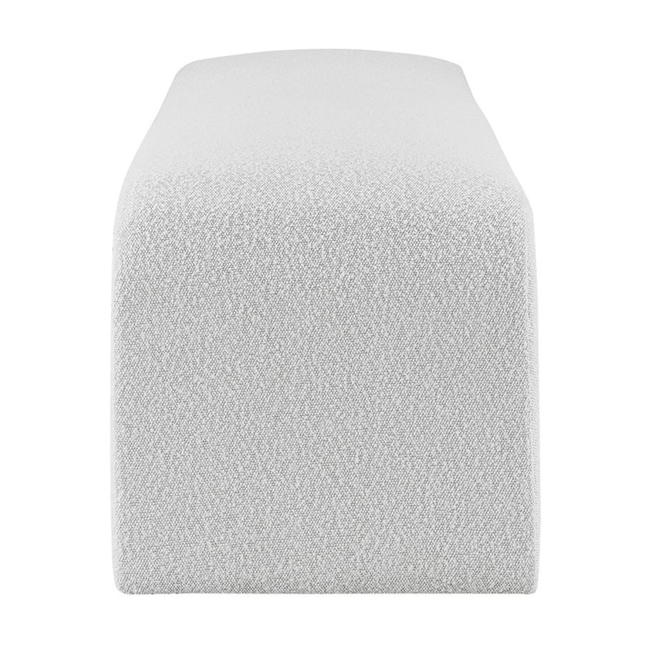 Vioreen Fabric Bench, Boucle Beige by New Pacific Direct