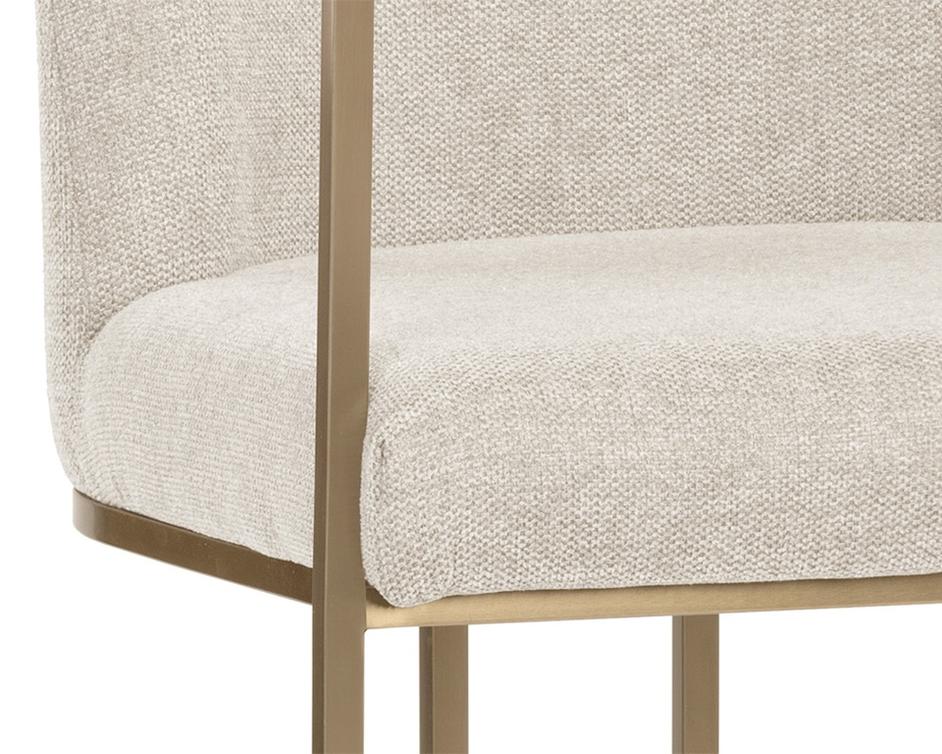 Rayla Dining Armchair - Belfast Oatmeal by Sunpan