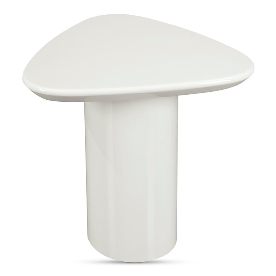 Eden Accent Table Ivory Lacquer by Moes Home