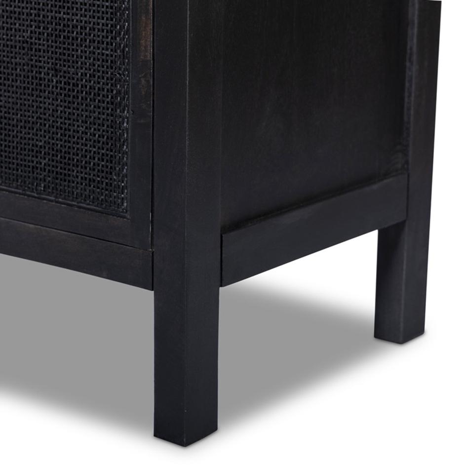 Caprice Tall Cabinet - Black Wash Mango by Four Hands