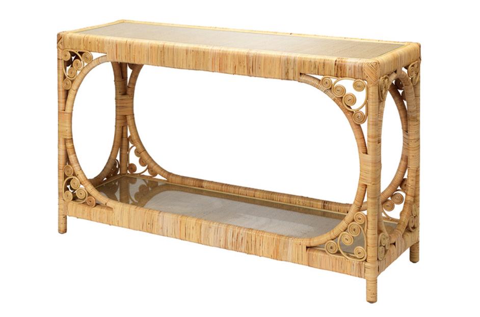 Primrose Rattan Console Table by Jamie Young