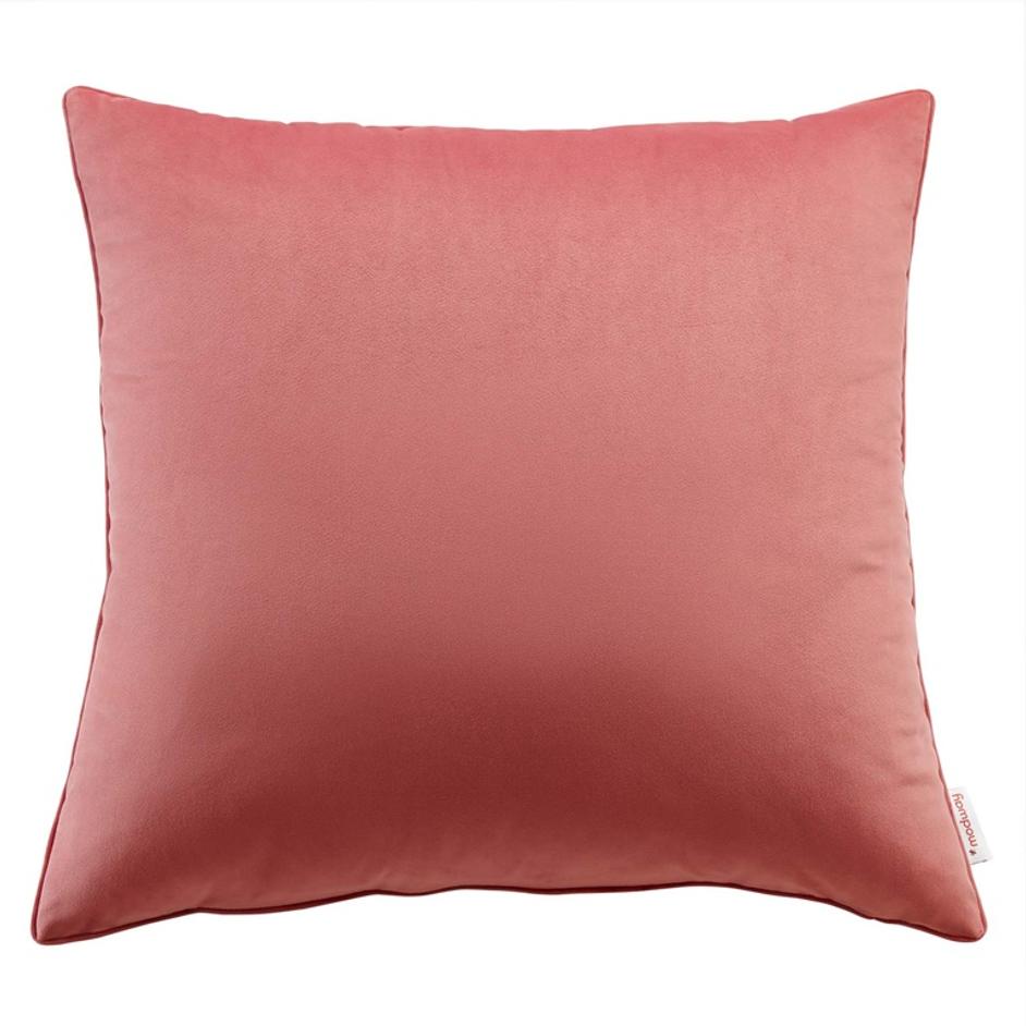 Annabel 24" Performance Velvet Throw Pillow In Blossom by Modway Furniture