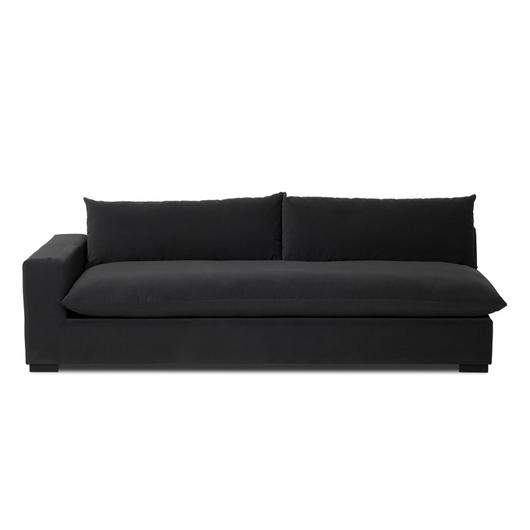 Grant Sectional In Crypton Henry Charcoal And Espresso by Four Hands
